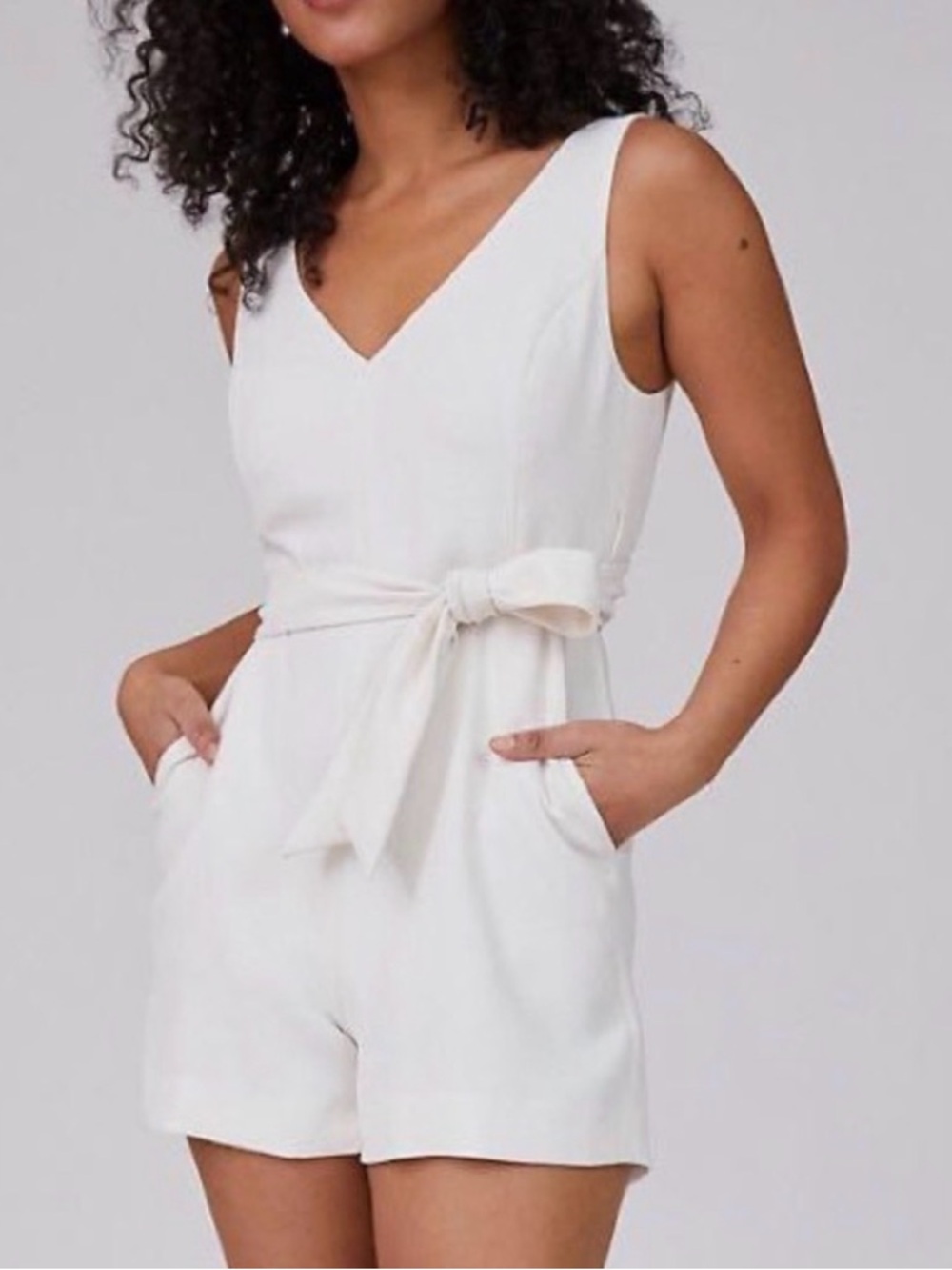Aritzia encoulment romper in Ivory